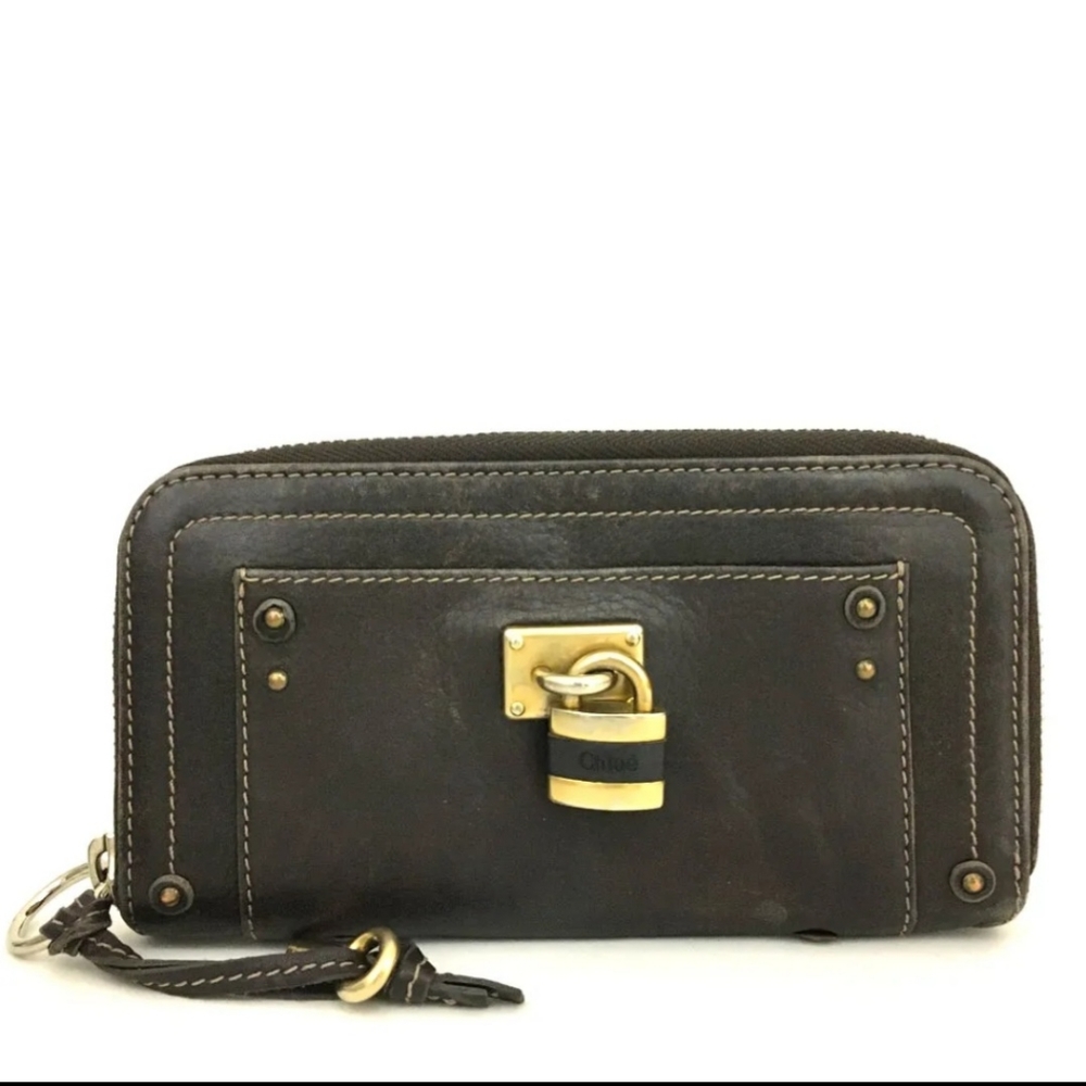 Chloe Paddington Leather Bifold Long Wallet